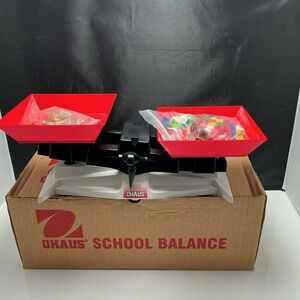 Ohaus SB1200 School Balance Scale Kit w/ Brass Weights & 1g‎ Science Cubes